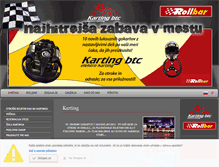 Tablet Screenshot of indoor-karting.com